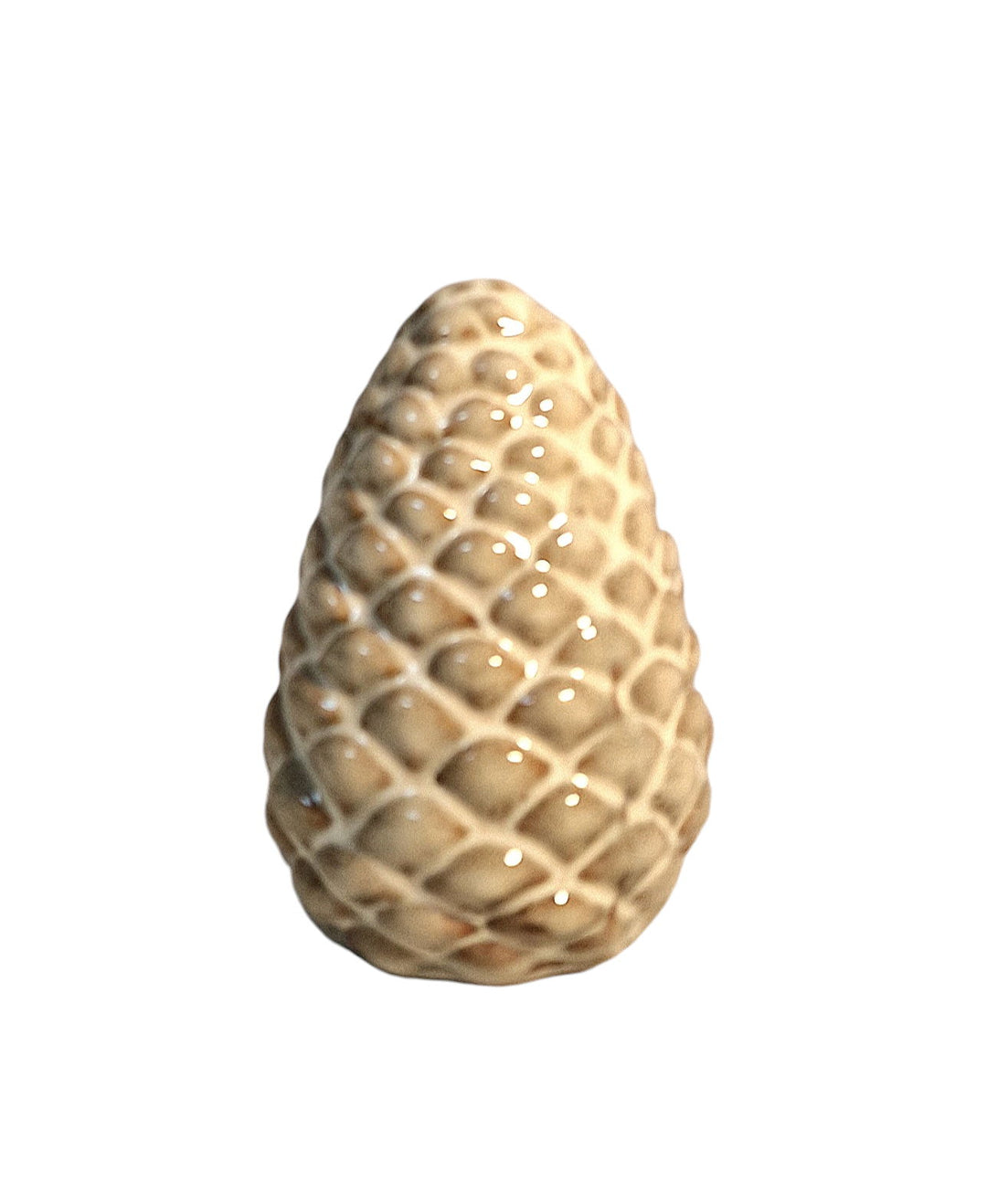 Ceramic Pinecone Ornament 11cm