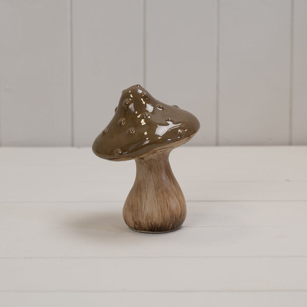 Little Woodland Ceramic Mushroom - Brown