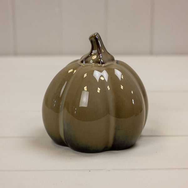 Caramel Ceramic Pumpkin - Small