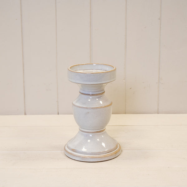 Natural Ceramic Candle Holder - Medium