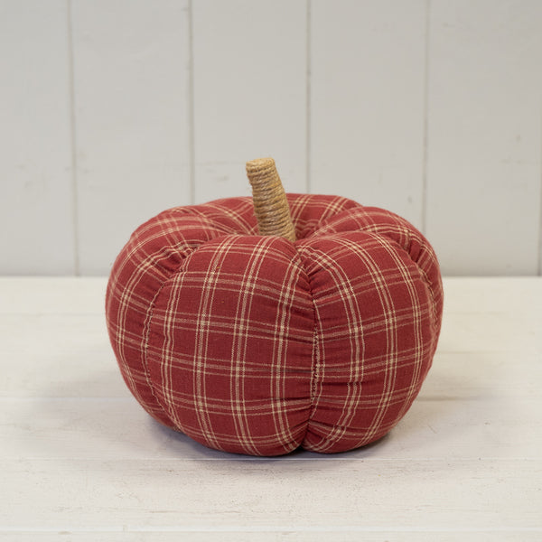 Fabric Pumpkin Decoration - Dark Red