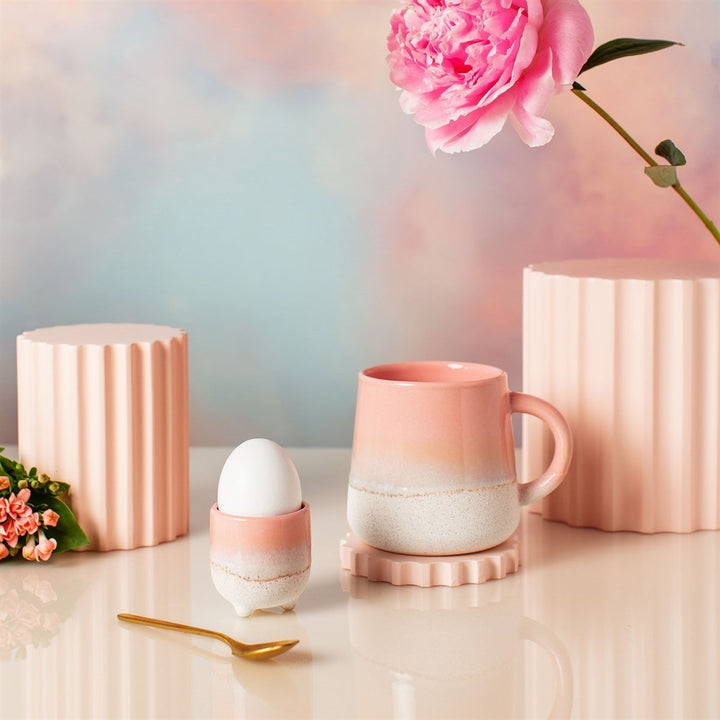 Pastel Pink Glaze Egg Cup