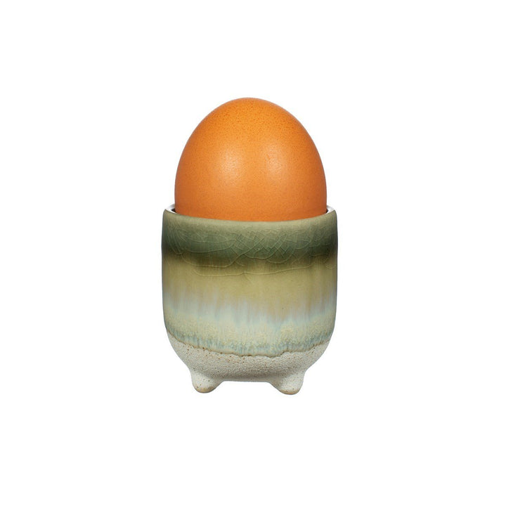 Rustic Green Glaze Egg Cup