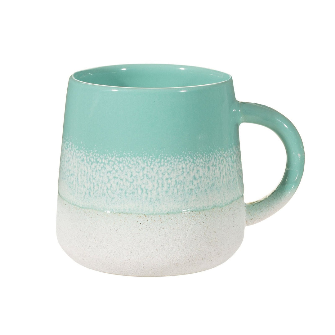 Bohemian Mint Green Glaze Stoneware Mug