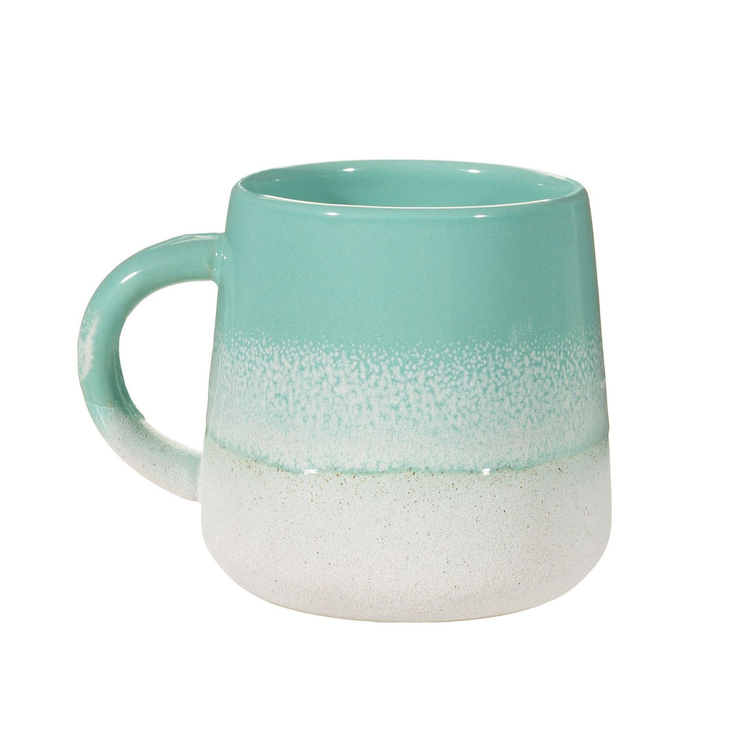 Bohemian Mint Green Glaze Stoneware Mug