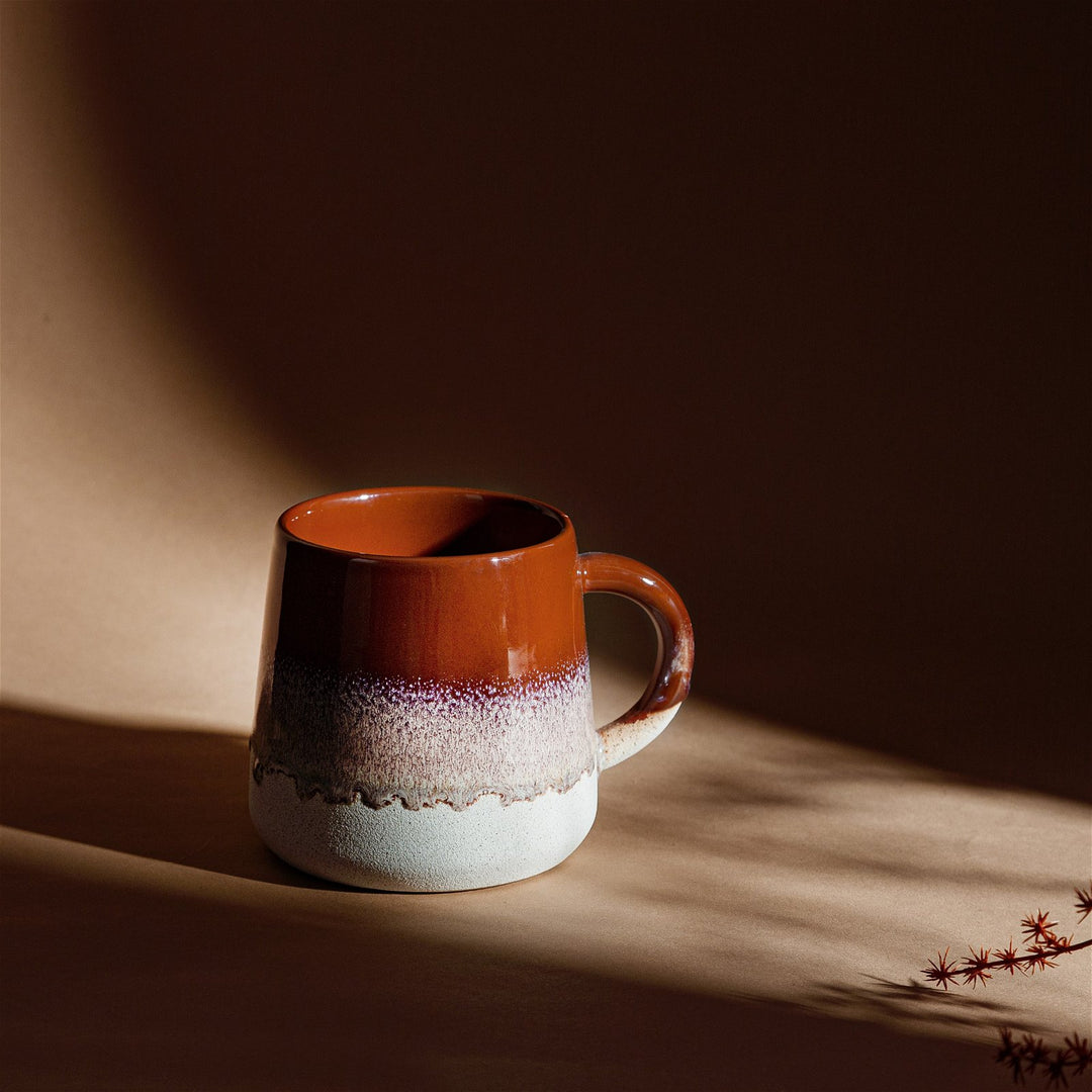 Boho Brown Glaze Stoneware Mug