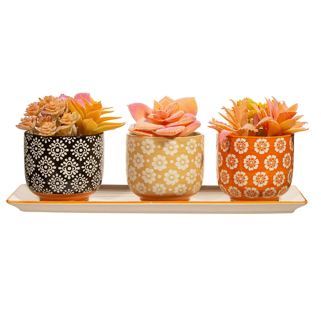 Global Craft Mini Planters - Set of 3