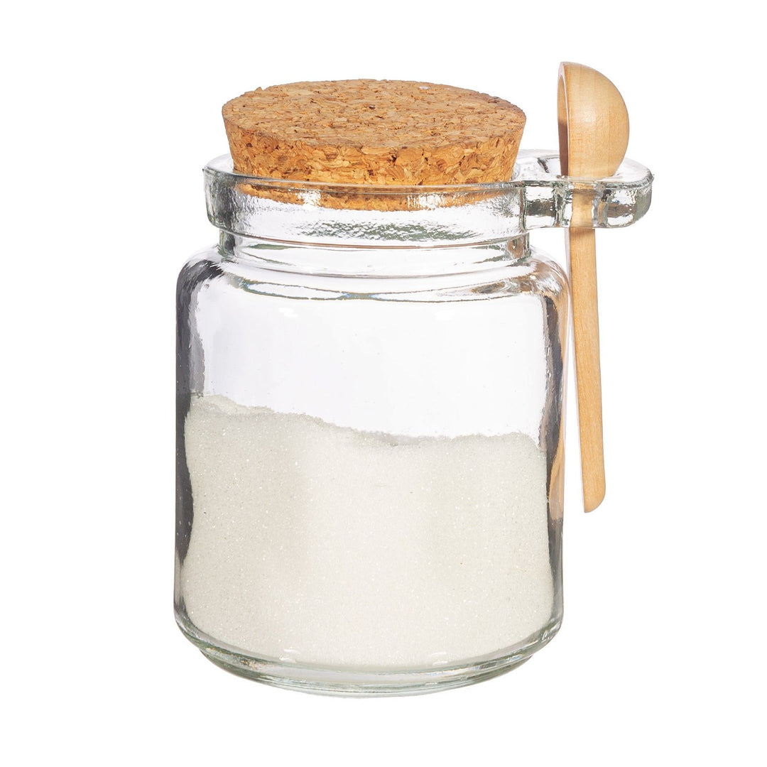 Small Jar with Cork Lid and Spoon