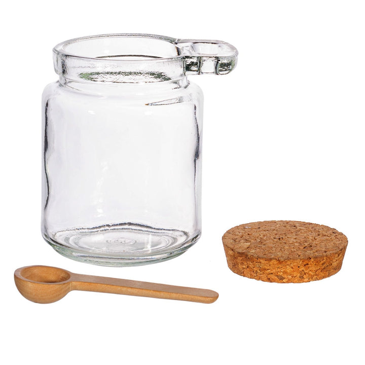 Small Jar with Cork Lid and Spoon