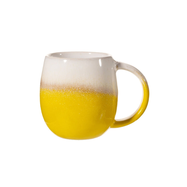 Yellow Glaze Stoneware Mug