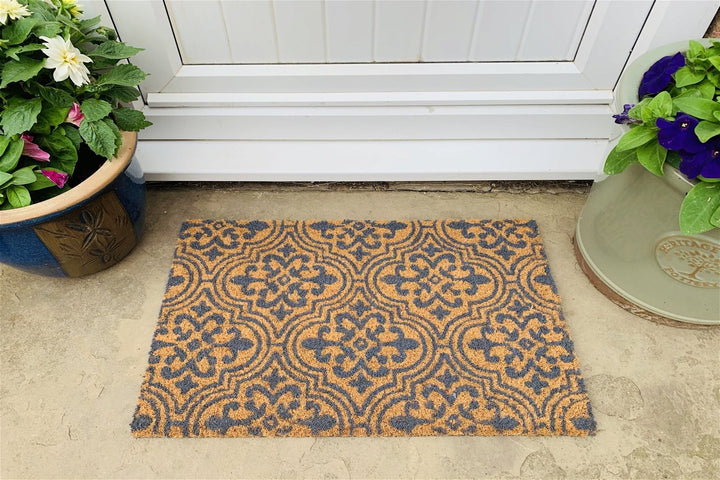 Coir Doormat Serenity Tile Design 40x60cm