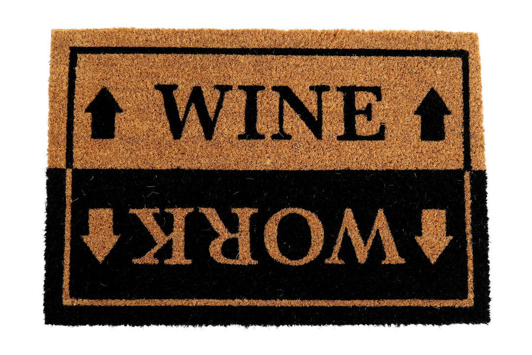 Wine & Work Door Mat