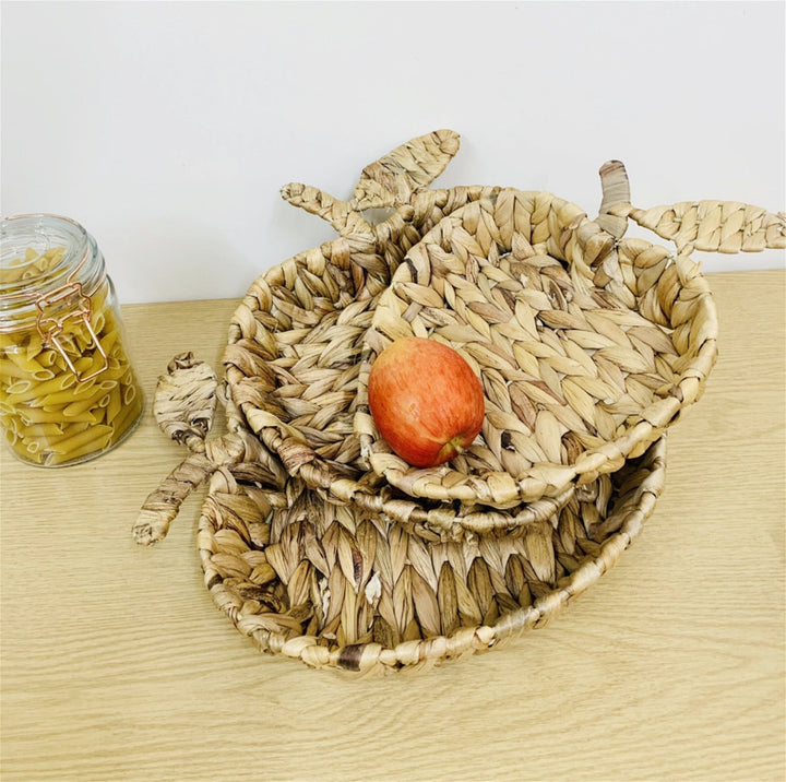 Rattan Apple Shape Basket Trays