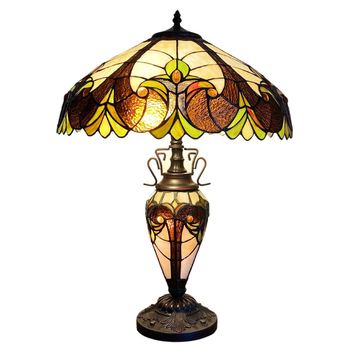 Yellow Double Tiffany Lamp 68cm