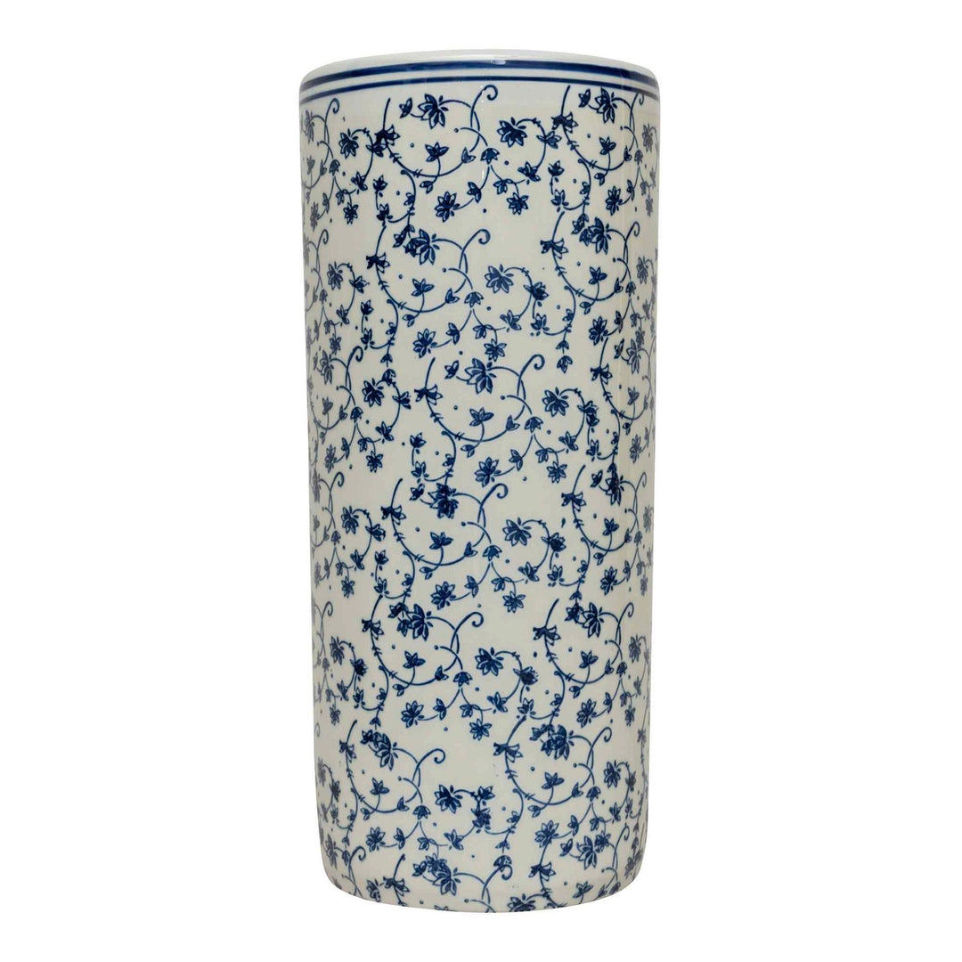 Jane Blue & White Floral Umbrella Stand