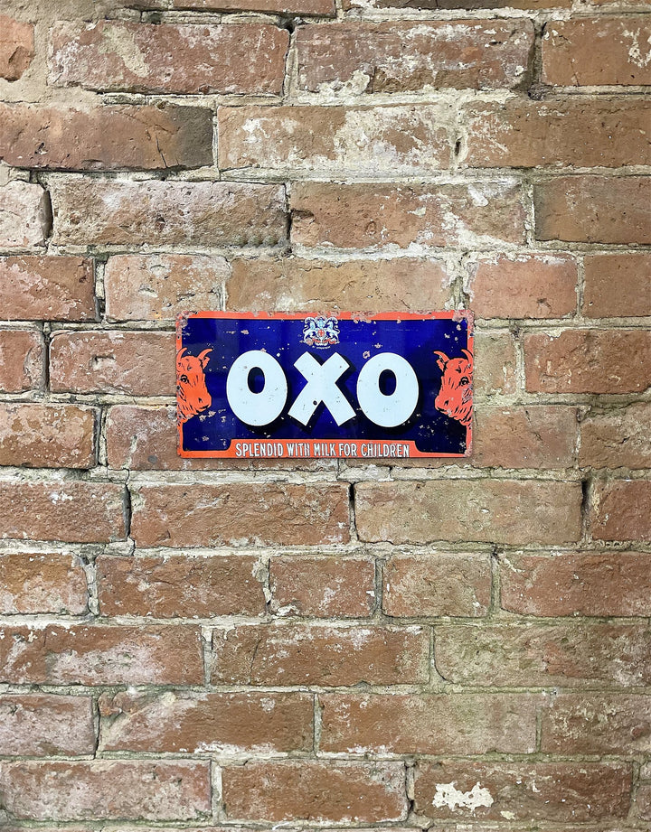 Metal Advertising Wall Sign - OXO Vintage Production