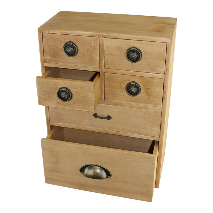 Wooden Storage Drawers Set of 6, Assorted Sizes