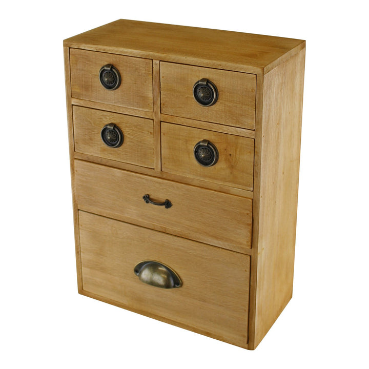 Wooden Storage Drawers Set of 6, Assorted Sizes