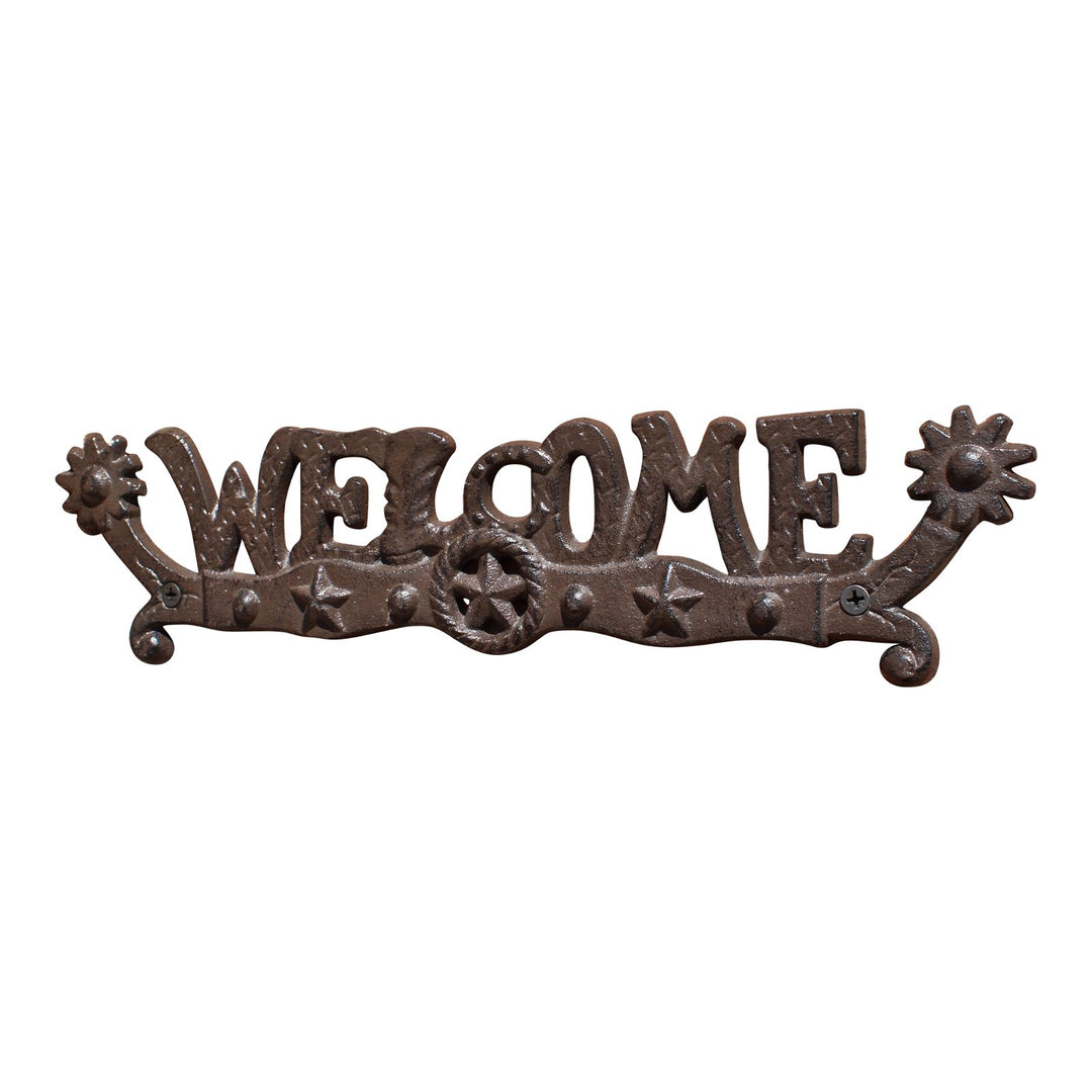 Rustic Cast Iron Decorative Welcome Sign