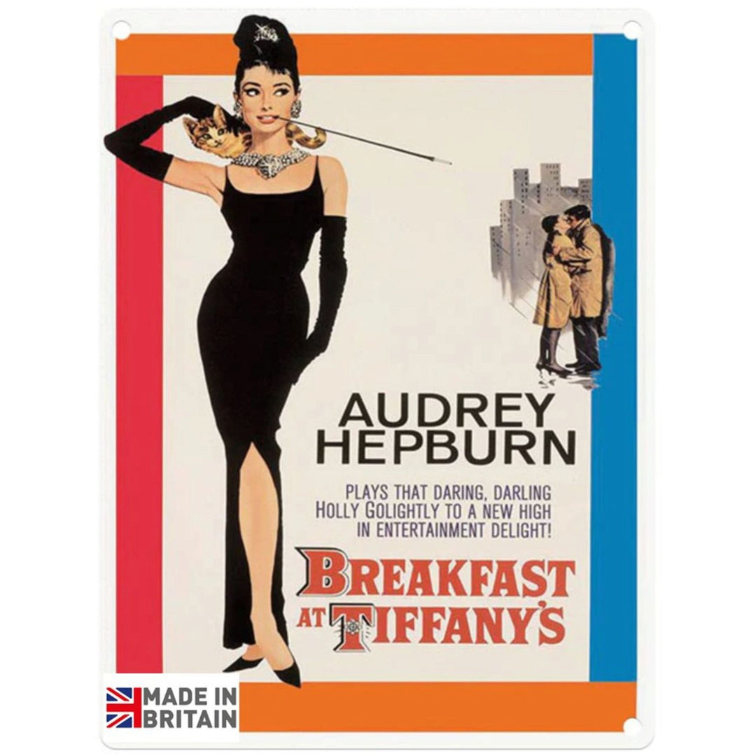 Large Metal Sign 60 x 49.5cm Movie Poster Audrey Hepburn