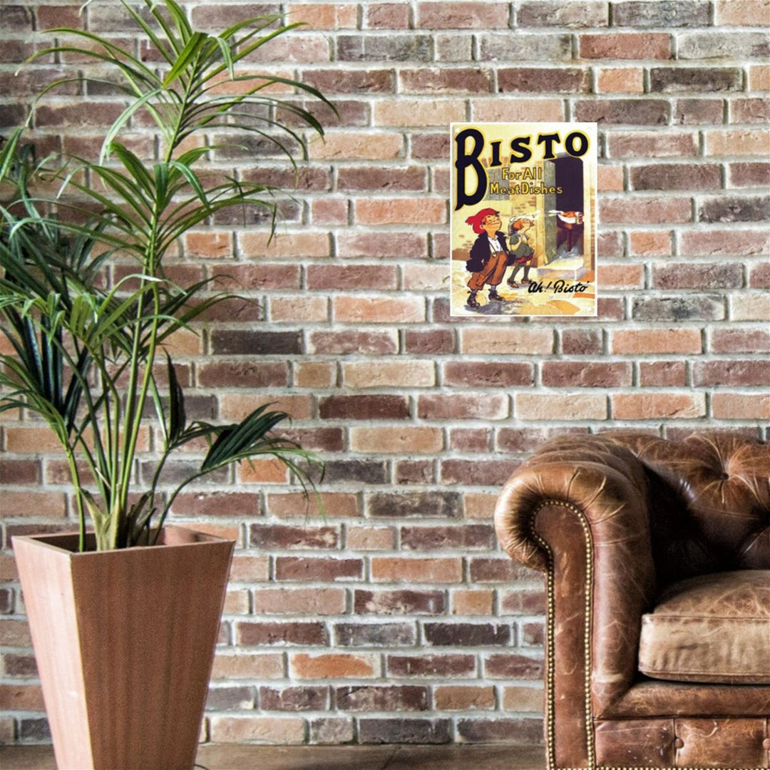 Small Metal Sign 45 x 37.5cm Vintage Retro Bisto