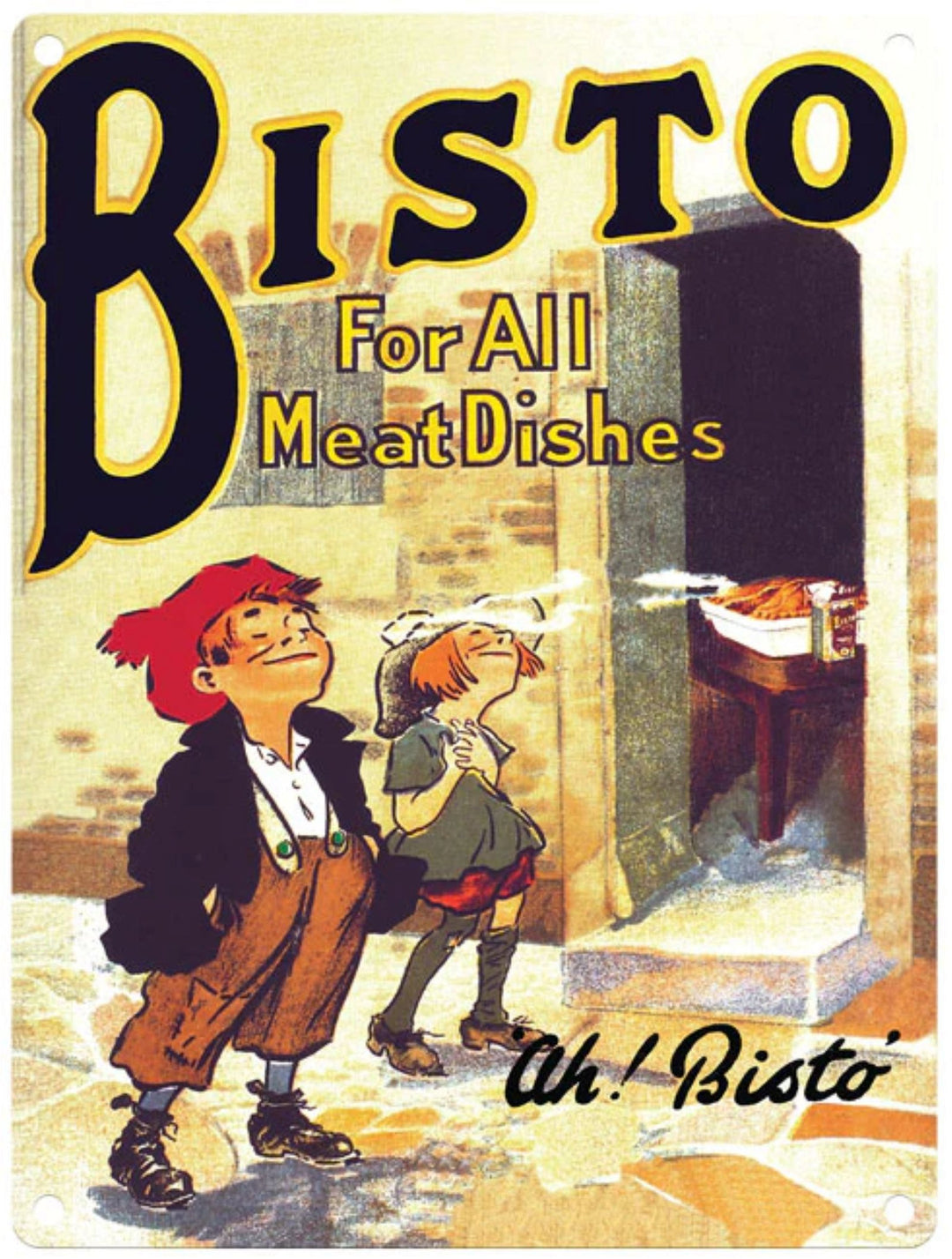 Small Metal Sign 45 x 37.5cm Vintage Retro Bisto