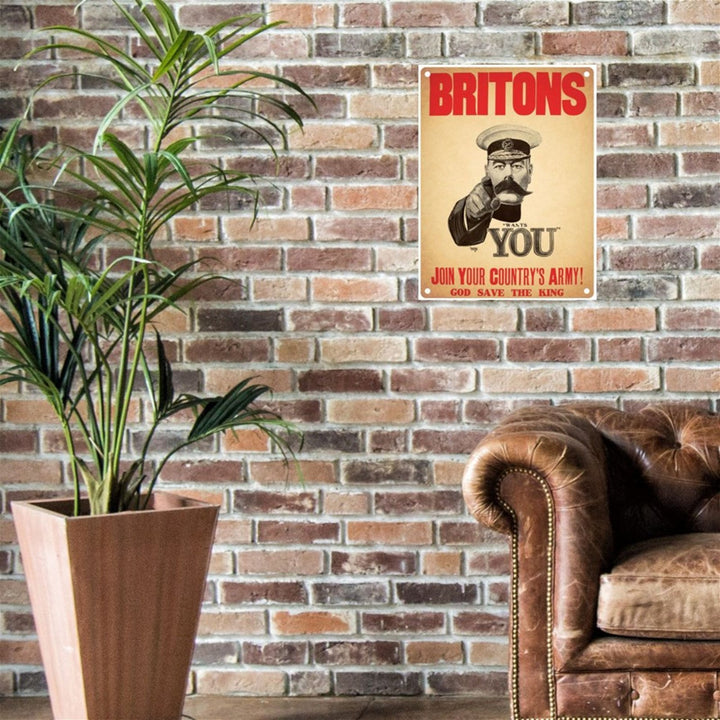 Large Metal Sign 60 x 49.5cm Vintage Retro Britons Got You