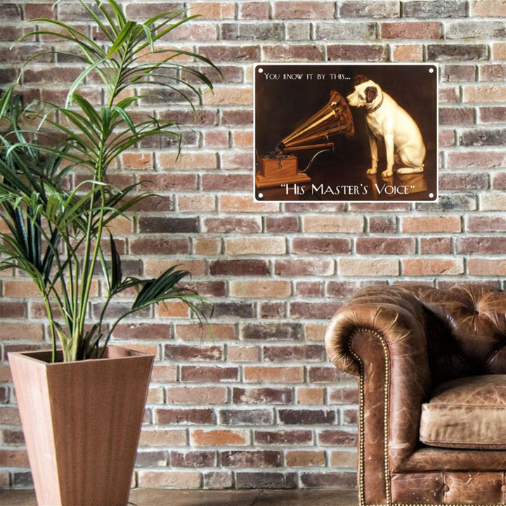 Large Metal Sign 60 x 49.5cm Vintage Retro His Master's Voice