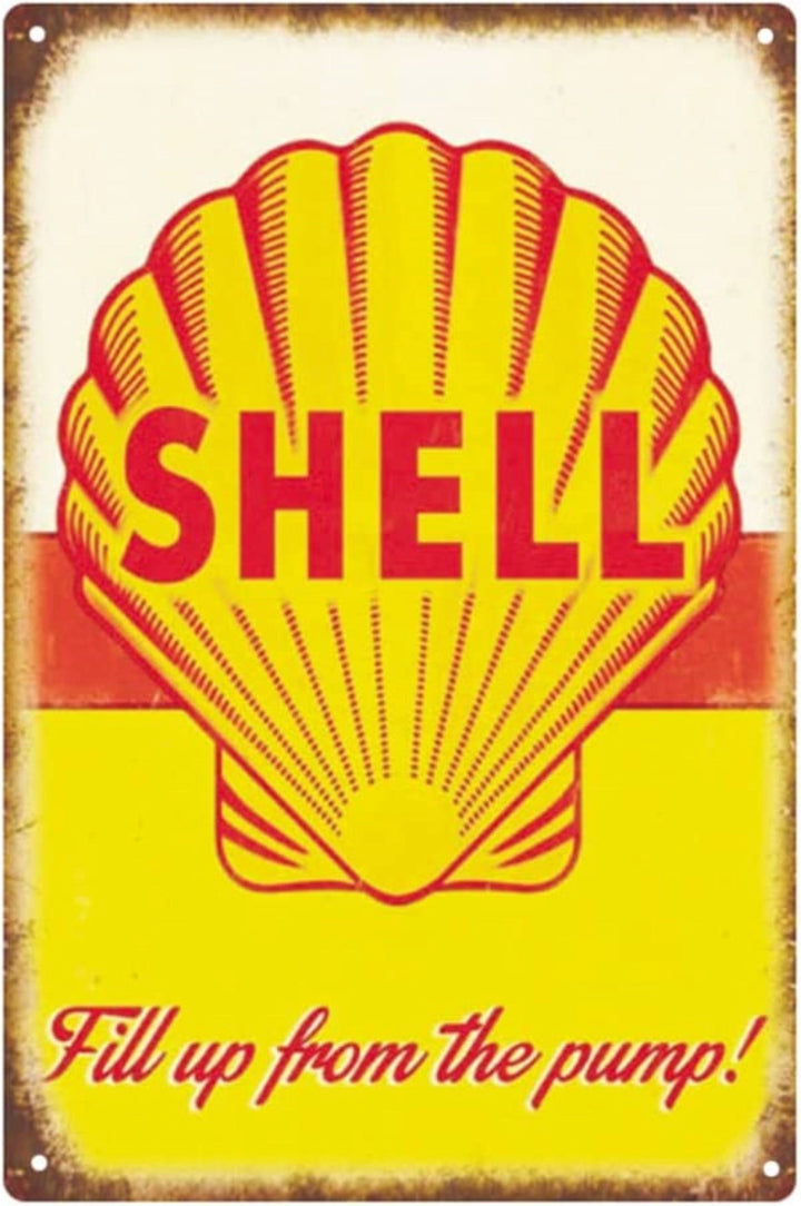 Small Metal Sign 45 x 37.5cm Shell