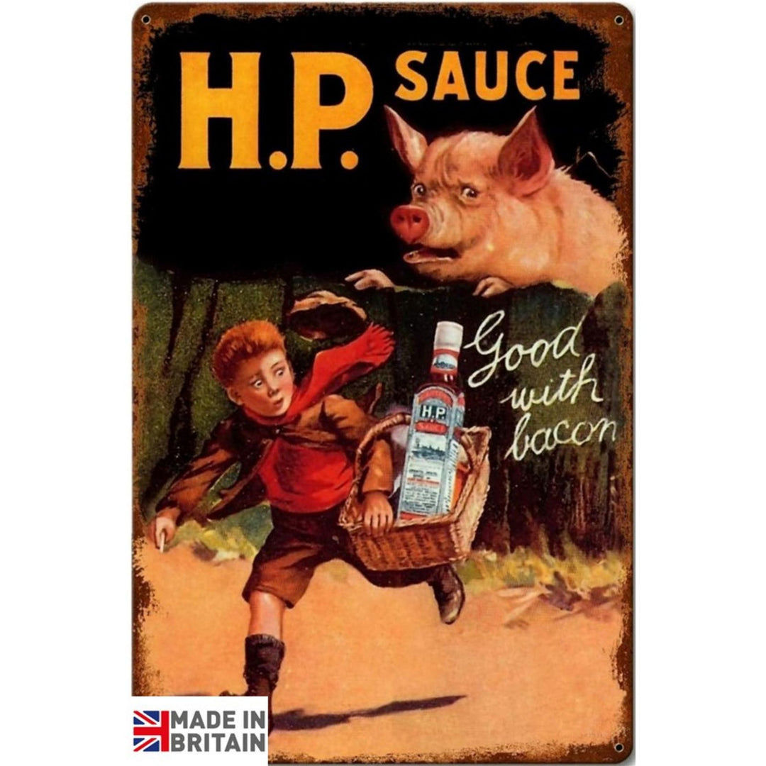 Small Metal Sign 45 x 37.5cm H.P Sauce