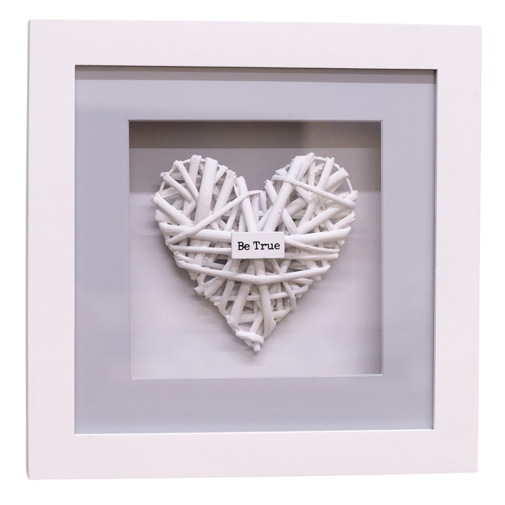 Set of 4 Be Kind Woven Heart Frames