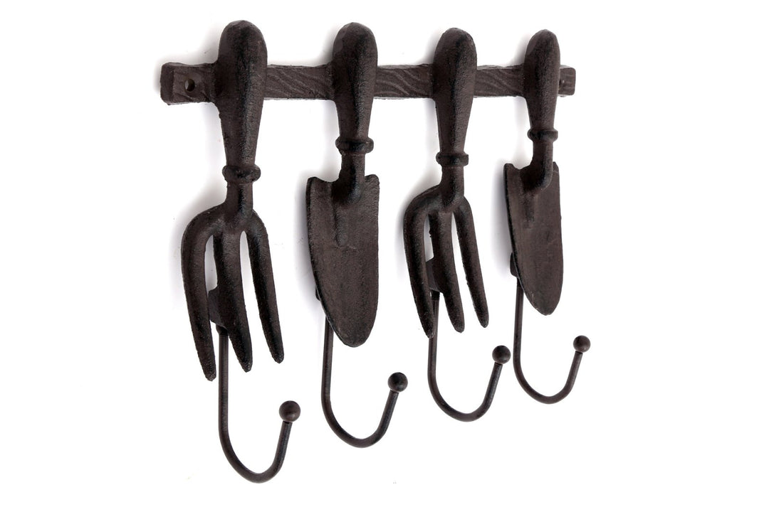 Metal Tool Shaped Four Hooks 27x20cm