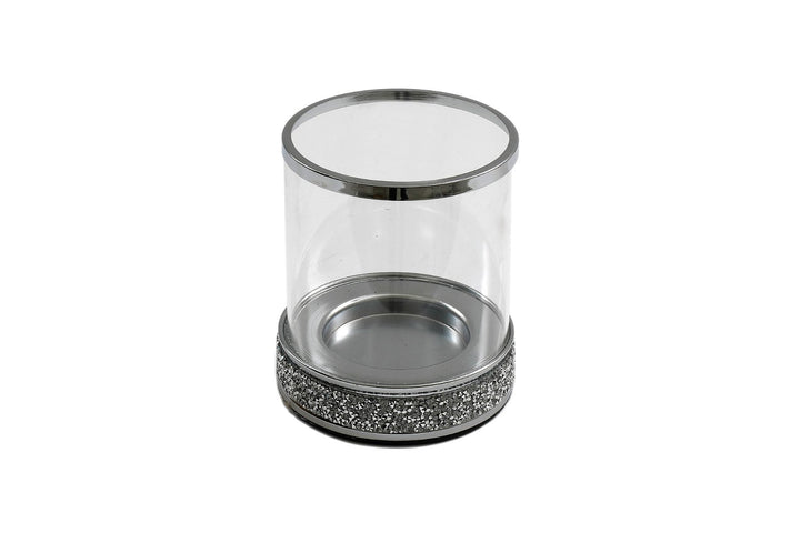 Small Sparkly Pillar Candle Holder