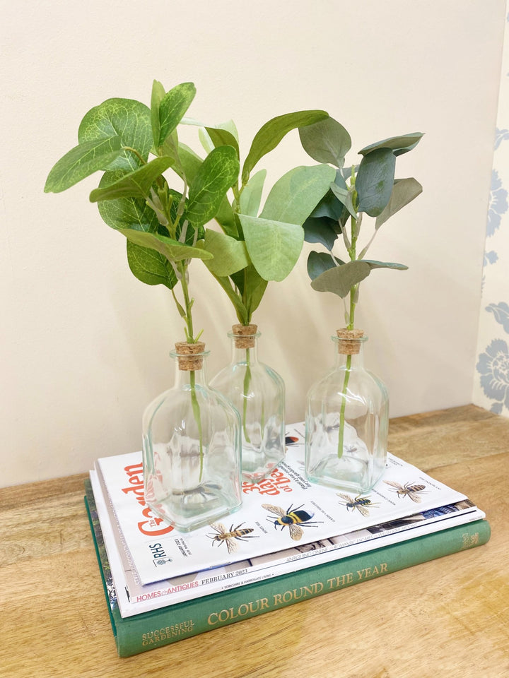 Set of Three Artificial Leaf In Vase