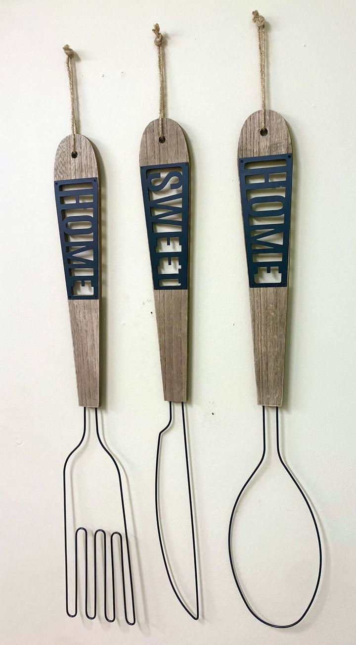 Home Sweet Home Cutlery Wall Hanging Decoration