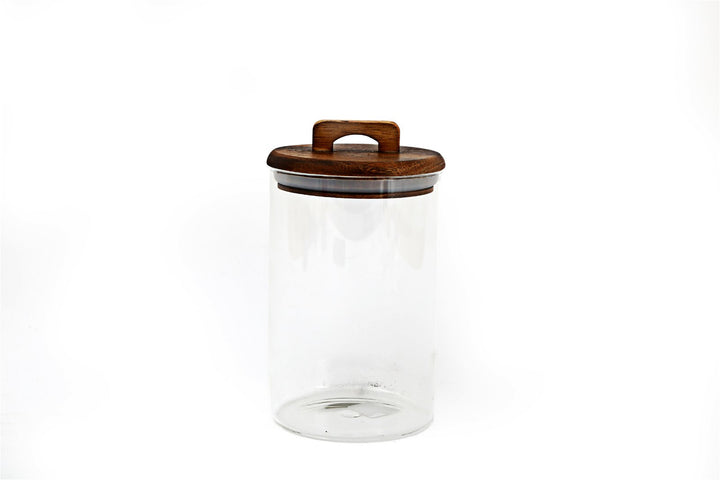 Glass Storage Jar with Acacia Lid - 1.2L