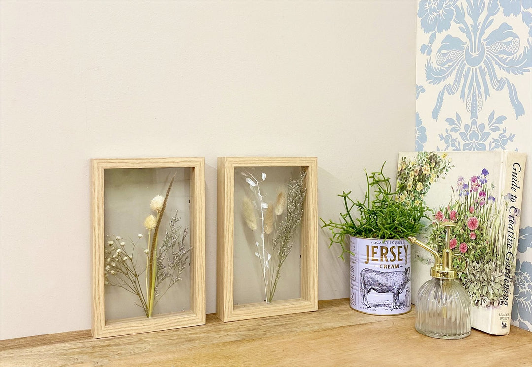 Pressed Flowers in Wooden Frames