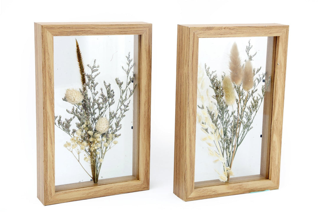 Pressed Flowers in Wooden Frames