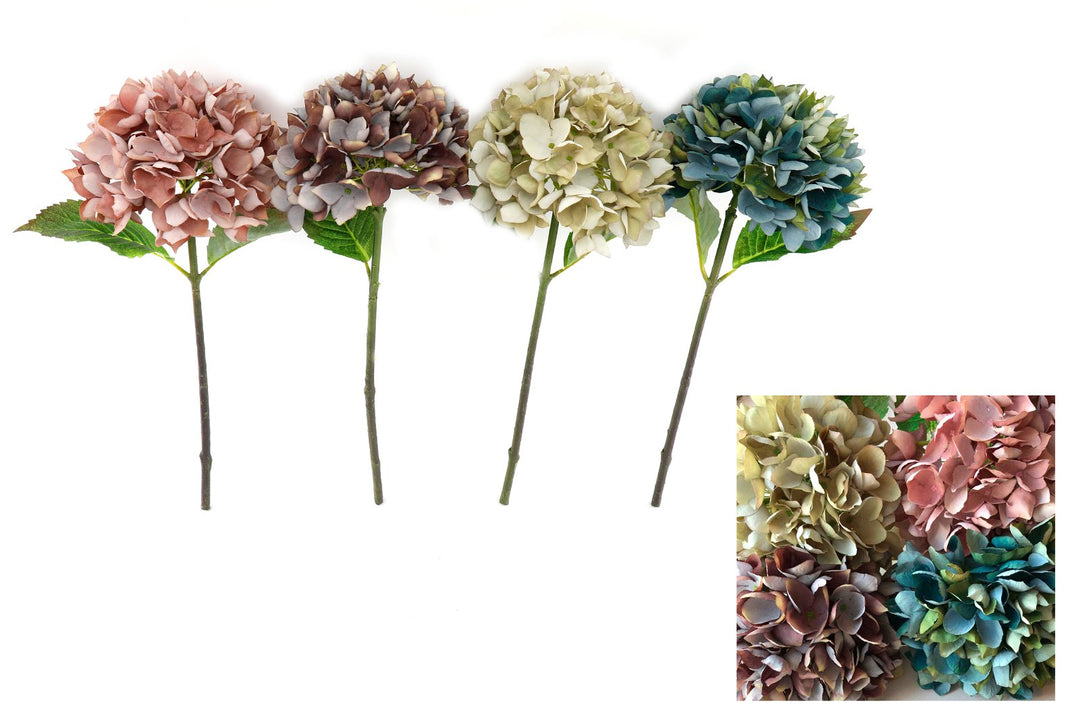 Set of Four Artificial Hydrangeas