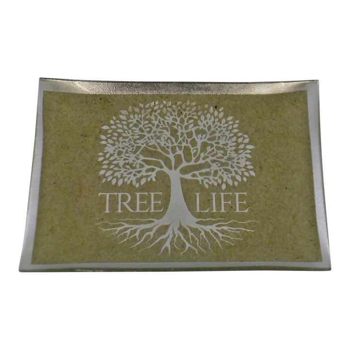 Tree Of Life Glass Trinket Dish