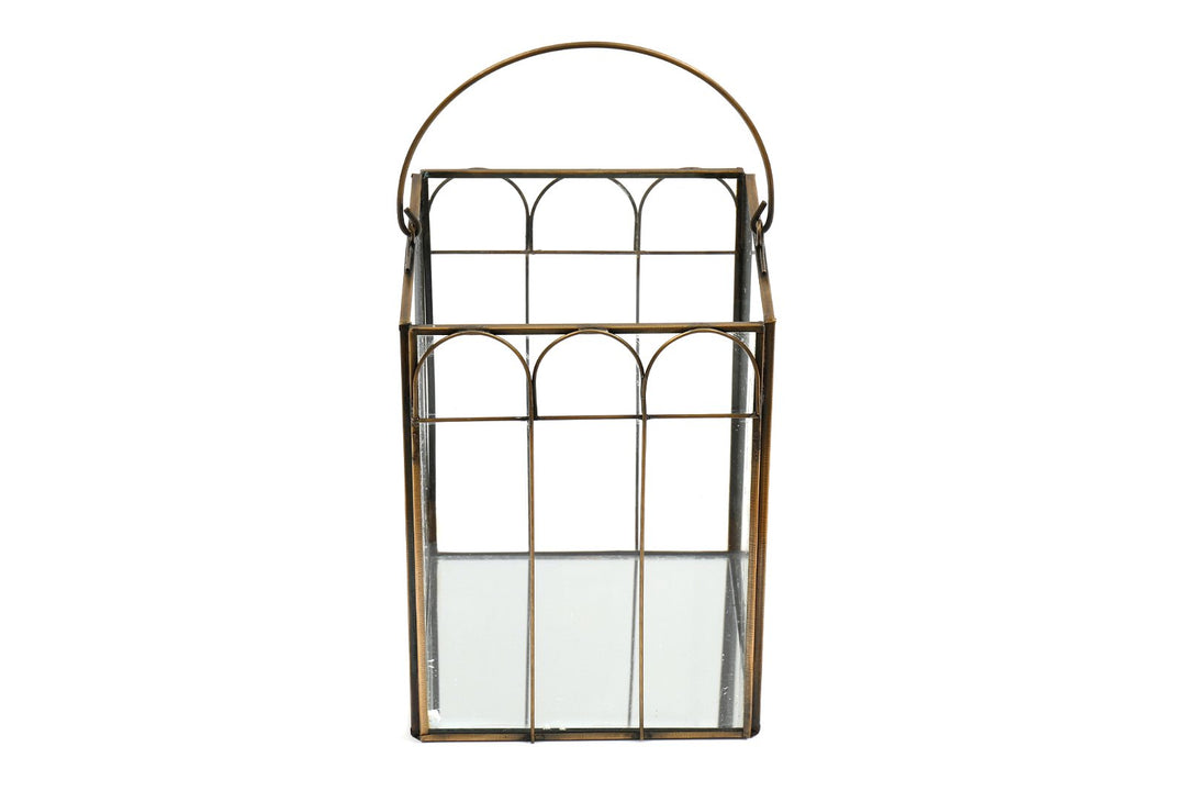 Mirrored Candle Lantern Large