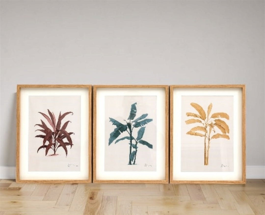 Tropical Palm Wall Art in Frames