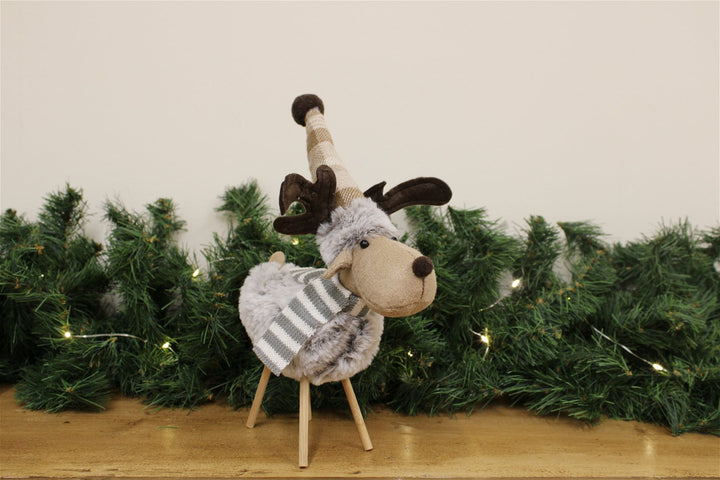 Faux Fur Standing Reindeer