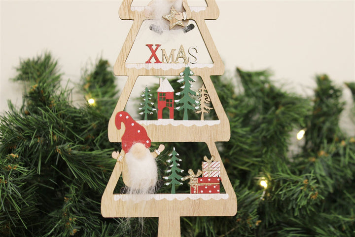 Freestanding Christmas Tree with Gonks Small