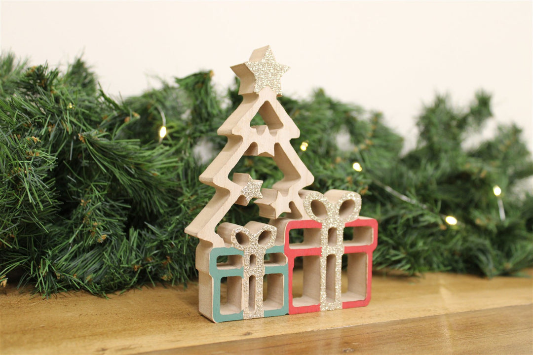 Christmas Tree with Presents Ornament - Small