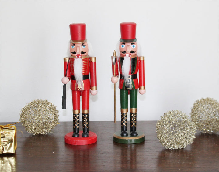 Two Standing Nutcracker Solider Ornaments