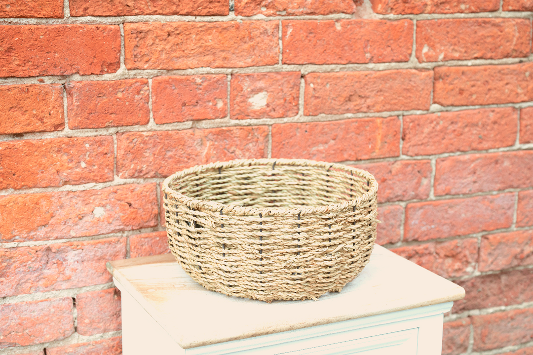 Set of 2 Dried Seagrass Baskets