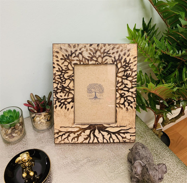 Wooden Tree of Life Tree Photo Frame 5x7"