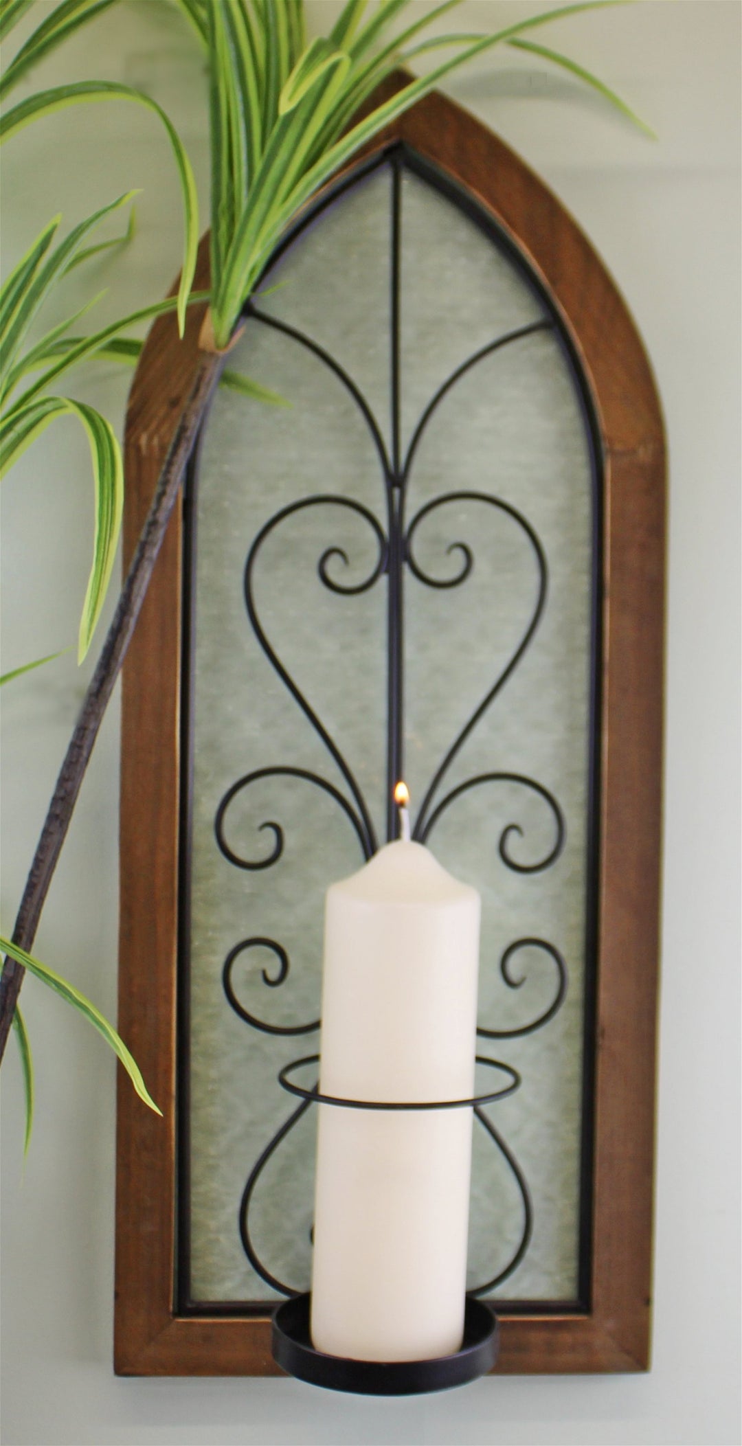 Candle Wall Sconce, Church Window Design